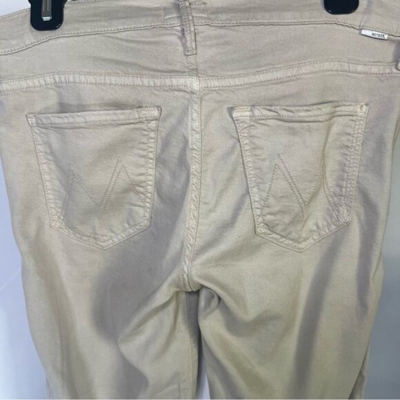 MOTHER Jeans The Rascal Fray Painted Ladies Collection in Putty (tan) Size 29 - Picture 6 of 11
